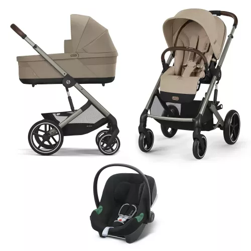 Коляска 3 в 1 Cybex Balios S Lux 2025, Almond Beige